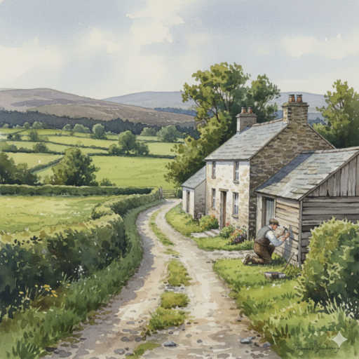 Traditional Irish farmhouse